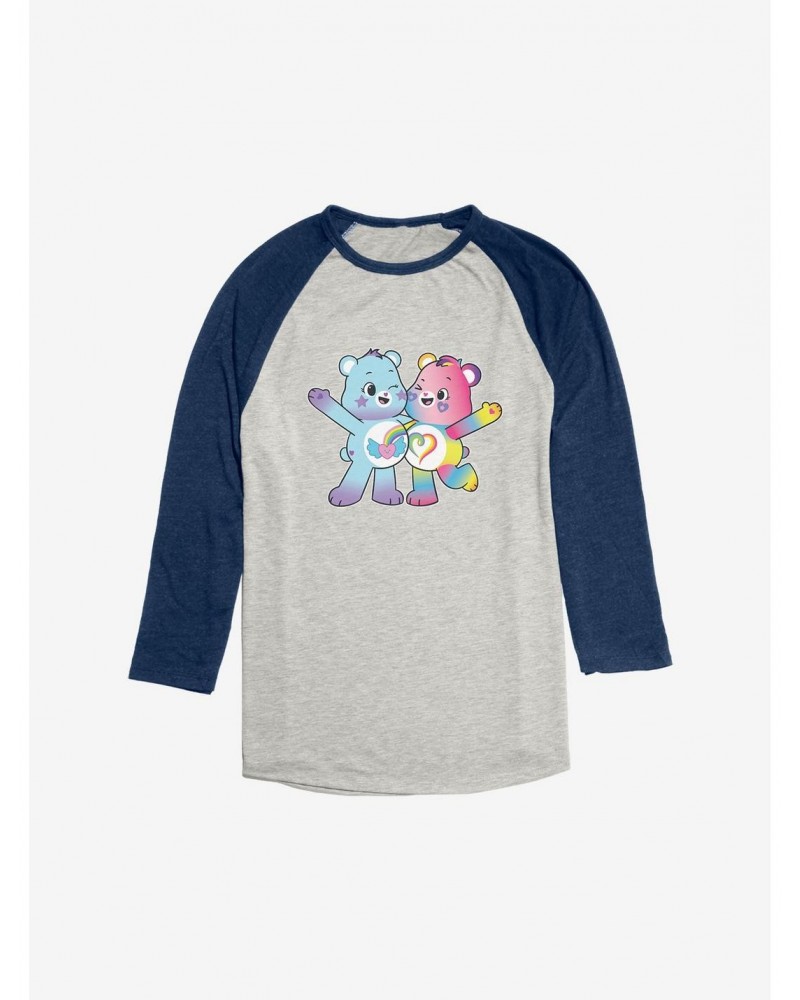 Care Bears Rainbow Heart and Dream Bright Bear Raglan $17.92 Raglans