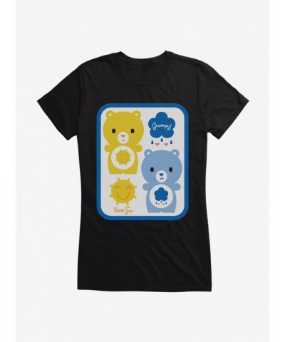 Care Bears Cartoon Funshine Grumpy Icons Girls T-Shirt $14.94 T-Shirts