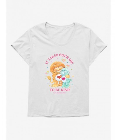 Care Bear Cousins Brave Heart Lion & Gentle Heart Lamb Be Kind Girls T-Shirt Plus Size $18.24 T-Shirts