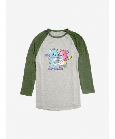 Care Bears Rainbow Heart and Dream Bright Bear Raglan $17.63 Raglans