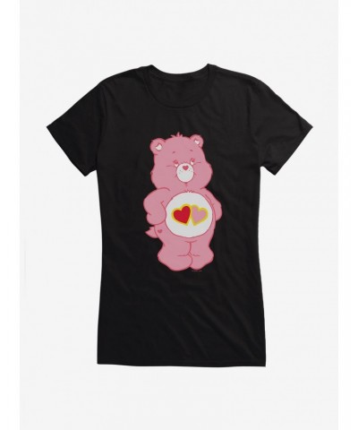 Care Bears Love A Lot Bear Stare Girls T-Shirt $15.69 T-Shirts