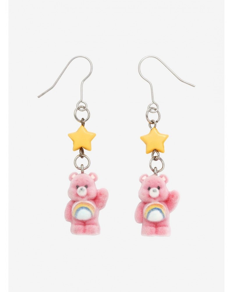 Care Bears Cheer Bear Fuzzy Drop Earrings $6.24 Earrings