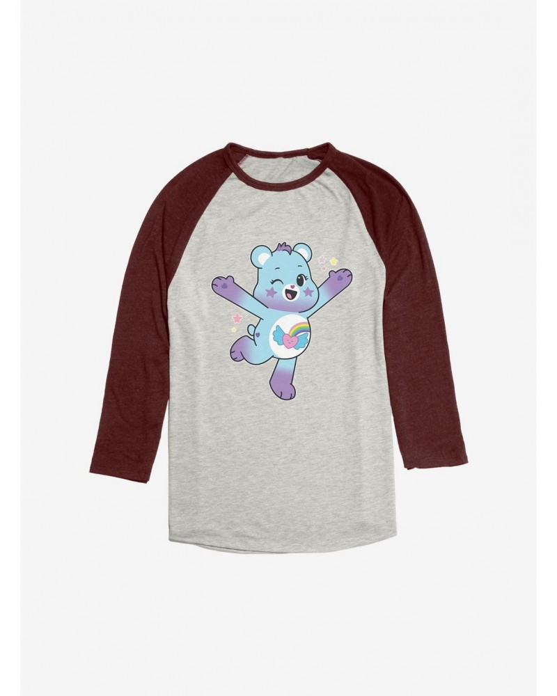 Care Bears Jump Dream Bright Bear Raglan $18.50 Raglans