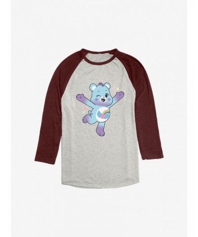 Care Bears Jump Dream Bright Bear Raglan $18.50 Raglans