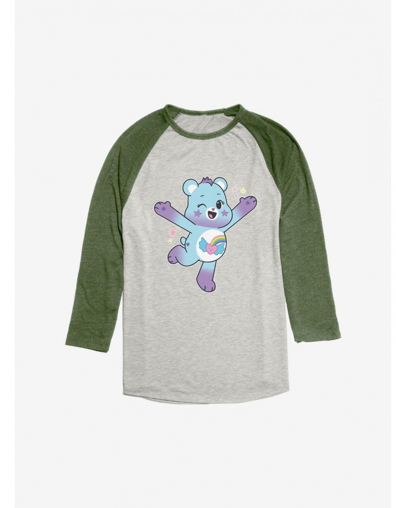 Care Bears Jump Dream Bright Bear Raglan $18.79 Raglans