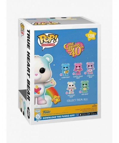 Funko Care Bears 40th Pop! Animation True Heart Bear Vinyl Figure $8.13 Figures