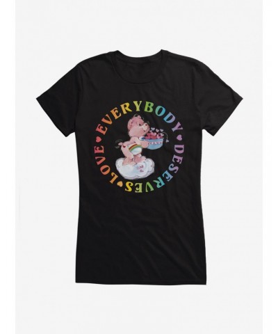 Care Bears Pride Cheer Bear Everybody Deserves Love T-Shirt $15.19 T-Shirts