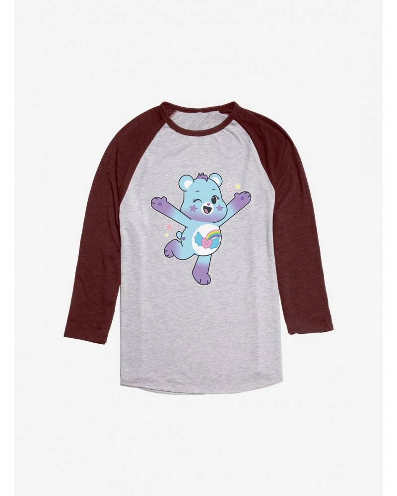 Care Bears Jump Dream Bright Bear Raglan $18.21 Raglans