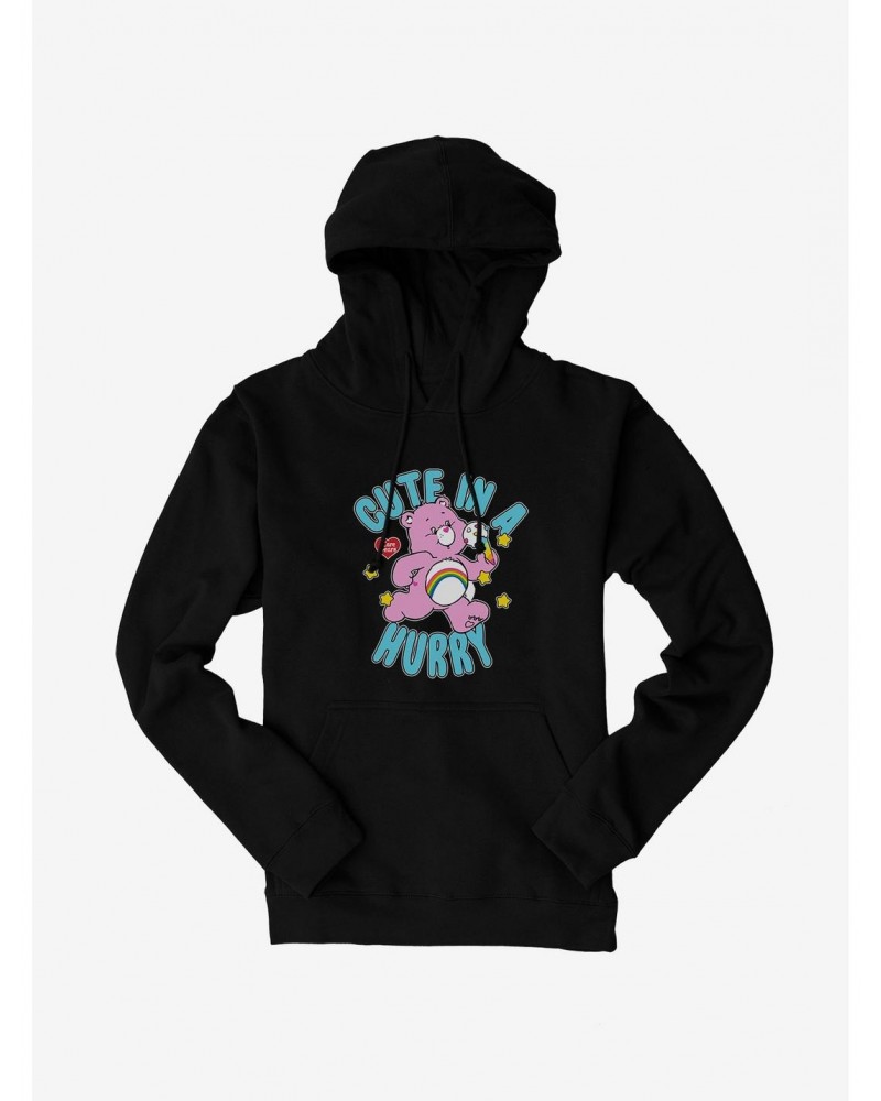 Care Bears Cheer Bear Cute In A Hurry Hoodie $29.19 Hoodies