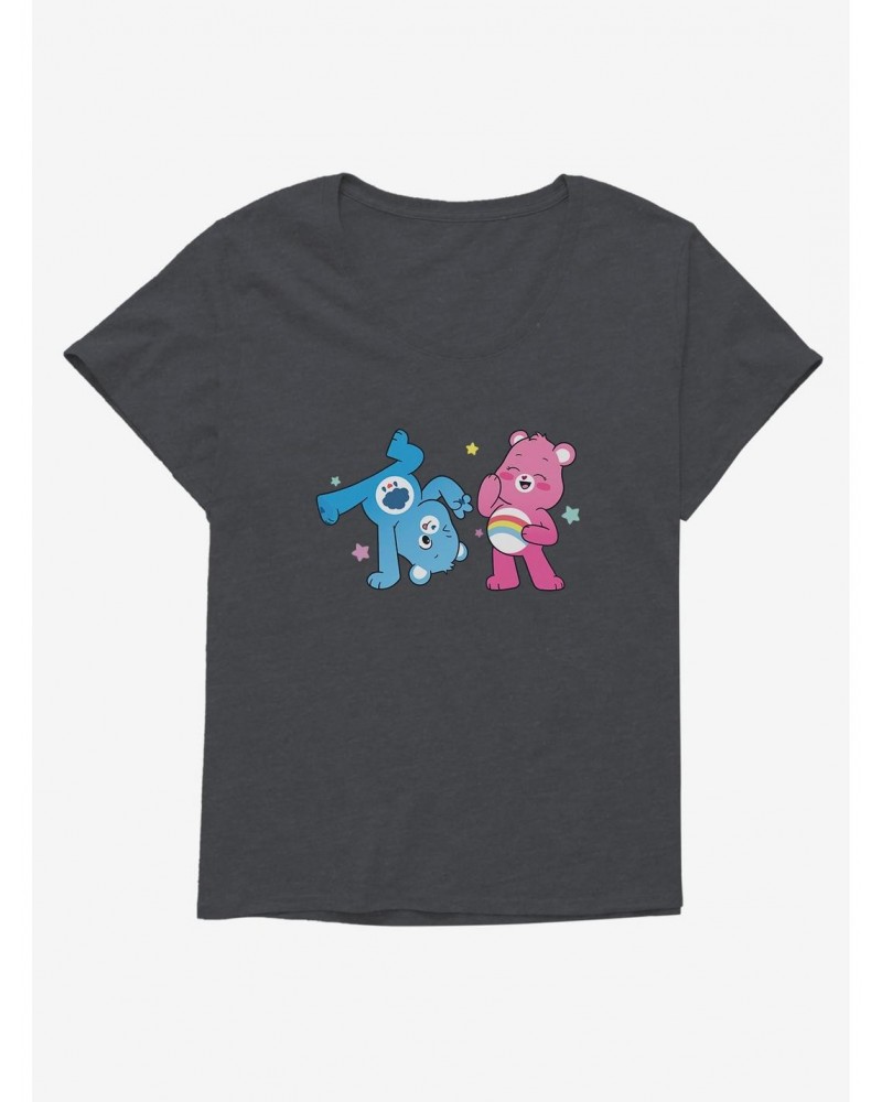 Care Bears Grumpy And Cheer Cartwheel Plus Girls T-Shirt $18.21 T-Shirts