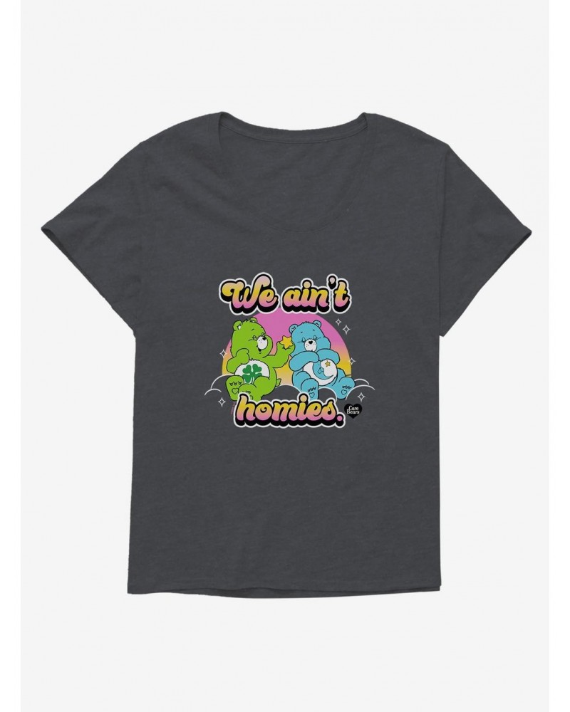 Care Bears We Ain't Homies Girls T-Shirt Plus Size $17.34 T-Shirts