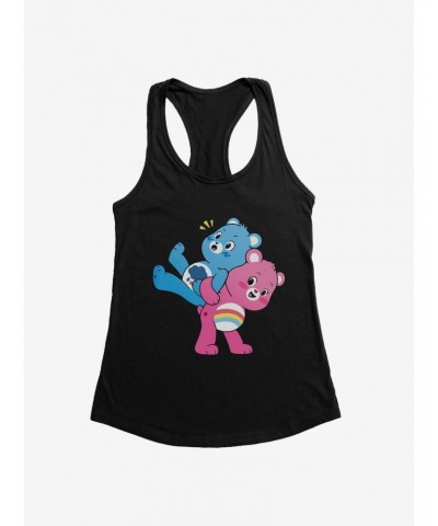 Care Bears Grumpy And Cheer Surprise Back Ride Girls Tank $15.94 Tanks