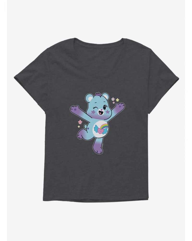 Care Bears Dream Bright Bear Stars Girls T-Shirt Plus Size $17.63 T-Shirts