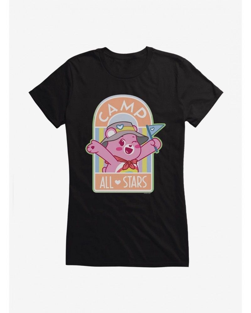 Care Bears Camp All Stars Cheer Bear Girls T-Shirt $15.19 T-Shirts