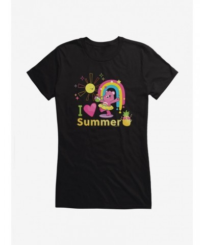 Care Bears Cheer Bear I Love Summer Girls T-Shirt $14.94 T-Shirts