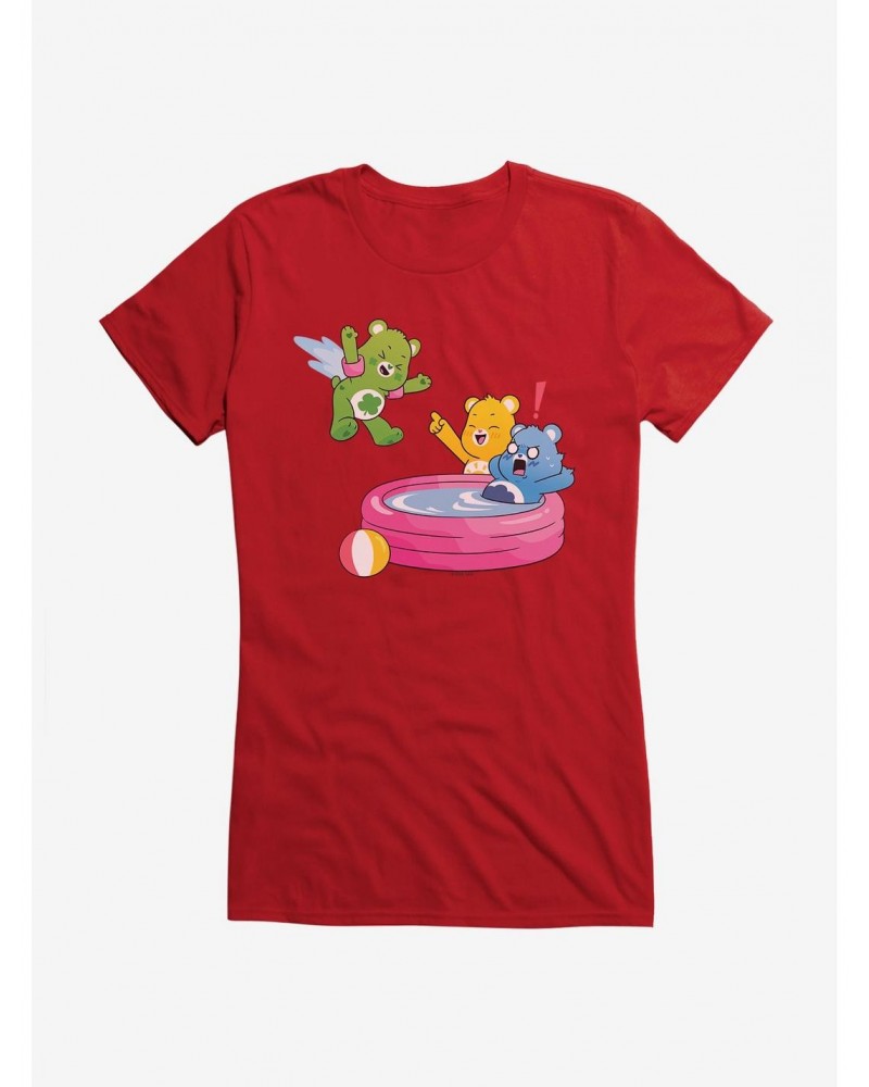 Care Bears Summer Pool Jump Girls T-Shirt $15.94 T-Shirts