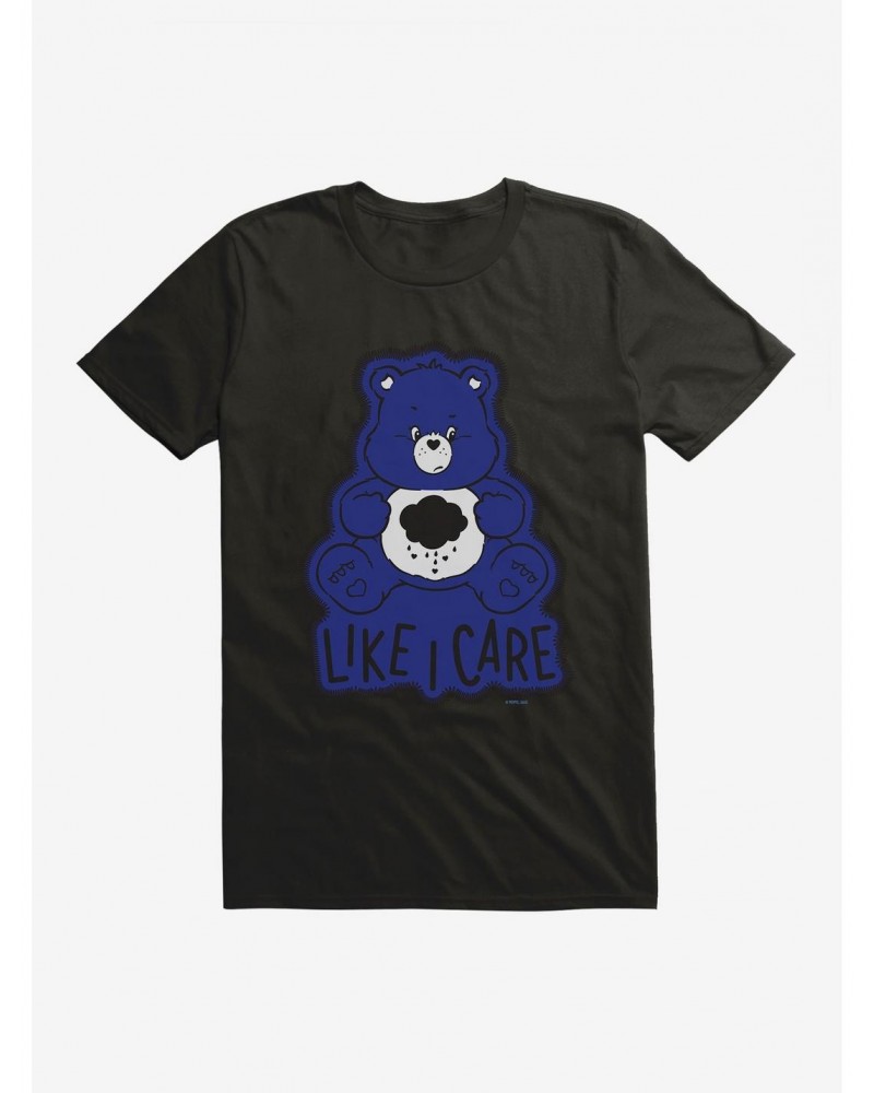 Care Bears Grumpy Bear In Blue Like I Care T-Shirt $14.58 T-Shirts