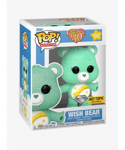 Funko Care Bears 40th Diamond Collection Pop! Animation Wish Bear Vinyl Figure $8.94 T-Shirts