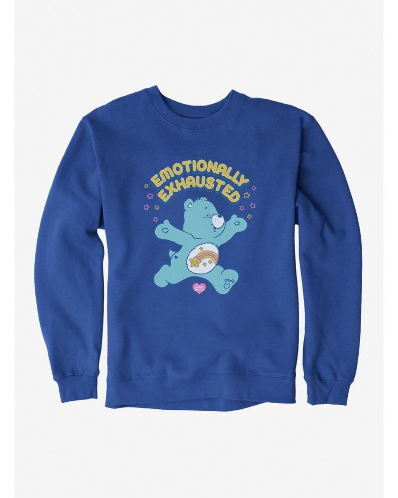 Care Bears Wish Bear Emotionally Exhausted Sweatshirt $22.51 Sweatshirts