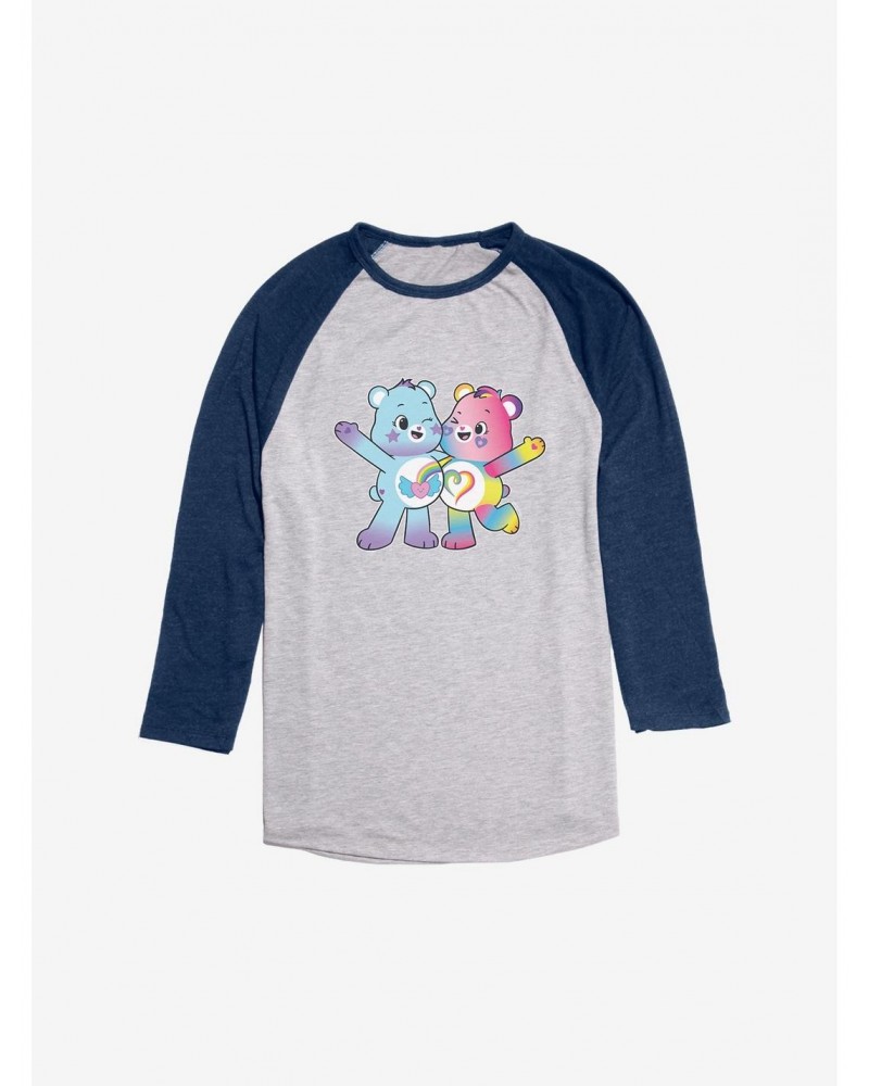 Care Bears Rainbow Heart and Dream Bright Bear Raglan $17.63 Raglans