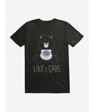 Care Bears Grumpy Bear Like I Care T-Shirt $15.06 T-Shirts