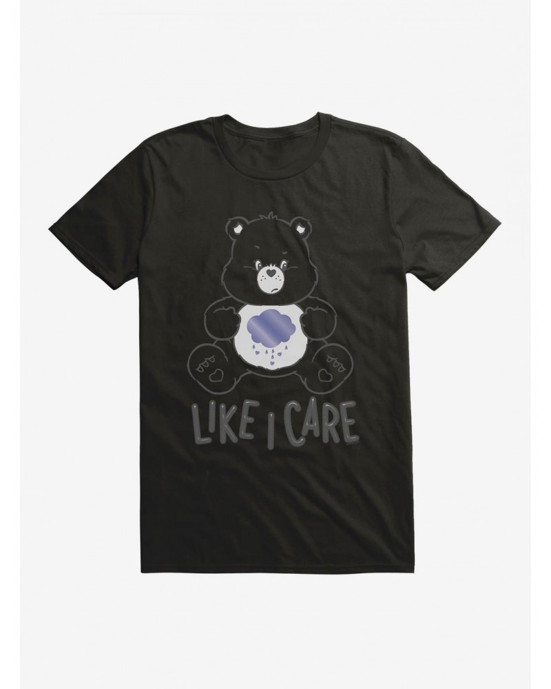 Care Bears Grumpy Bear Like I Care T-Shirt $15.06 T-Shirts