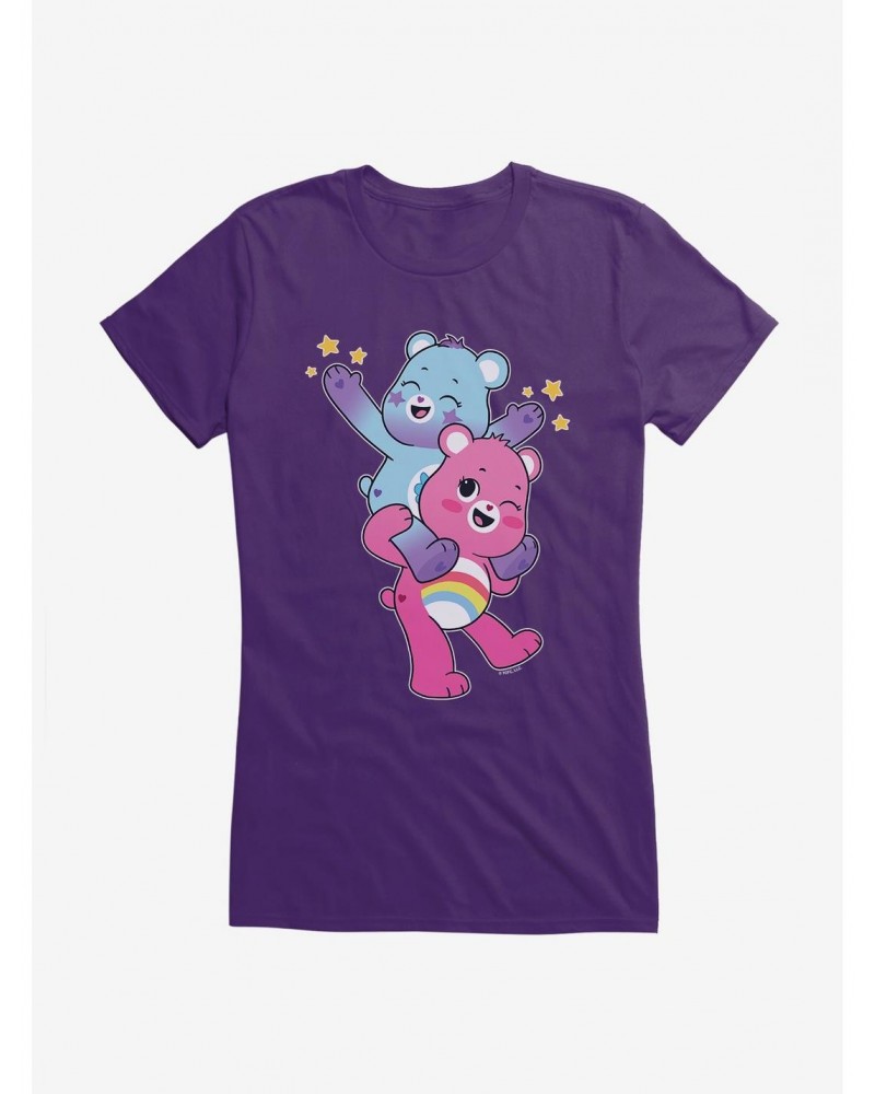 Care Bears Dream Bright Bear and Cheer Bear Girls T-Shirt $14.94 T-Shirts