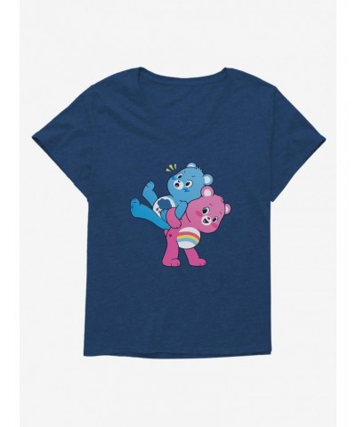 Care Bears Grumpy And Cheer Surprise Back Ride Plus Girls T-Shirt $18.79 T-Shirts