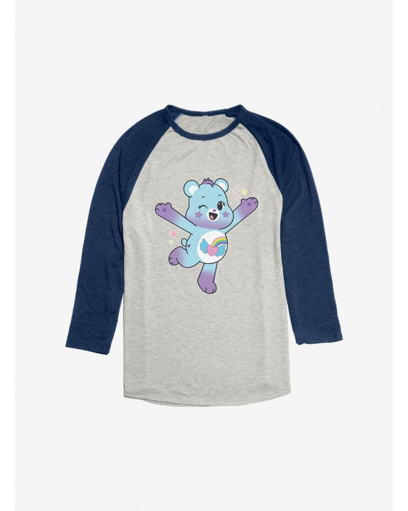 Care Bears Jump Dream Bright Bear Raglan $18.79 Raglans