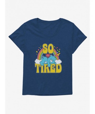 Care Bears Bedtime Bear So Tired Girls T-Shirt Plus Size $17.92 T-Shirts