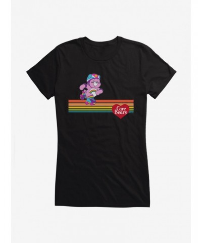 Care Bears Cheer Bear Skating Girls T-Shirt $15.44 T-Shirts