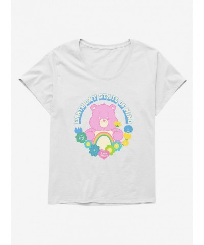 Care Bears Earth Day State Of Mind Girls T-Shirt Plus Size $18.54 T-Shirts