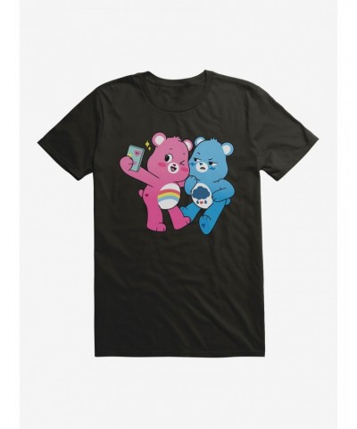 Care Bears Grumpy And Cheer Annoyed Selfie T-Shirt $15.30 T-Shirts