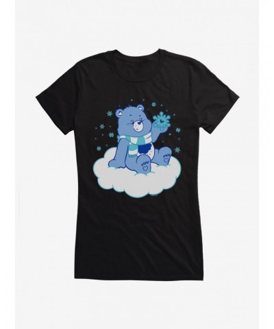 Care Bears Grumpy Bear Snow Girls T-Shirt $15.69 T-Shirts