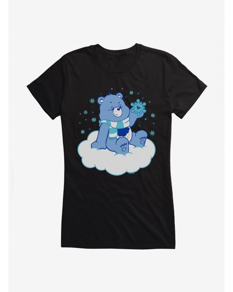 Care Bears Grumpy Bear Snow Girls T-Shirt $15.69 T-Shirts