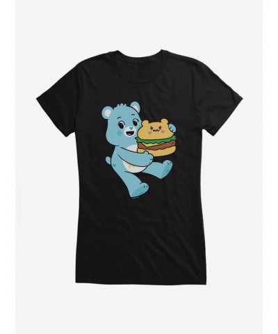 Care Bears Bedtime Bear Burger Snack Girls T-Shirt $16.19 T-Shirts