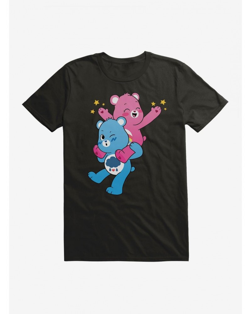 Care Bears Grumpy And Cheer Piggy Back Ride T-Shirt $14.34 T-Shirts