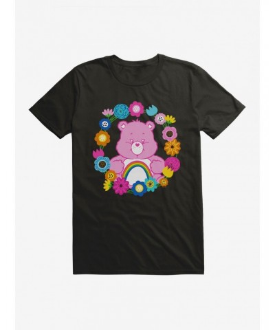 Care Bears Cheer Bear Floral T-Shirt $14.58 T-Shirts