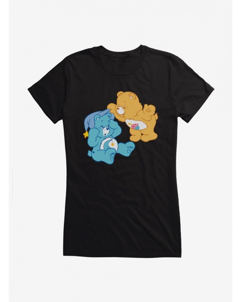 Care Bears Birthday And Bedtime Bears Girls T-Shirt $15.19 T-Shirts