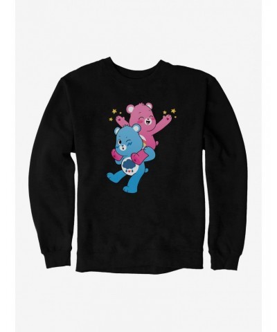 Care Bears Grumpy And Cheer Piggy Back Ride Sweatshirt $22.14 Sweatshirts