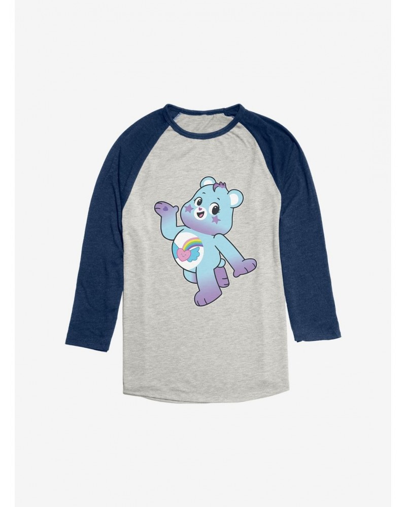 Care Bears Side Pose Dream Bright Bear Raglan $17.92 Raglans