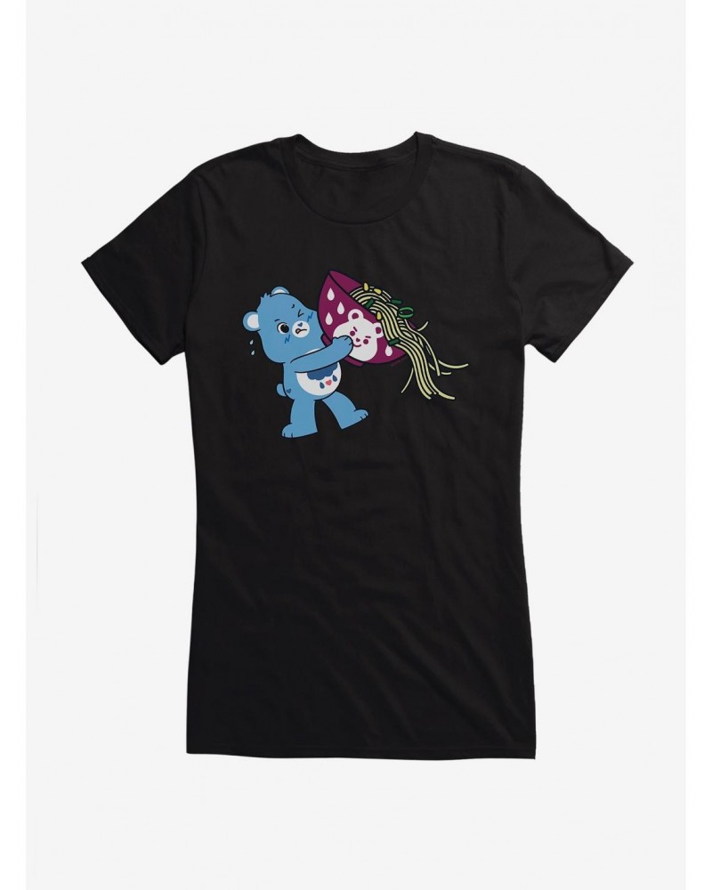 Care Bears Grumpy Bear Noodle Bowl Girls T-Shirt $15.94 T-Shirts