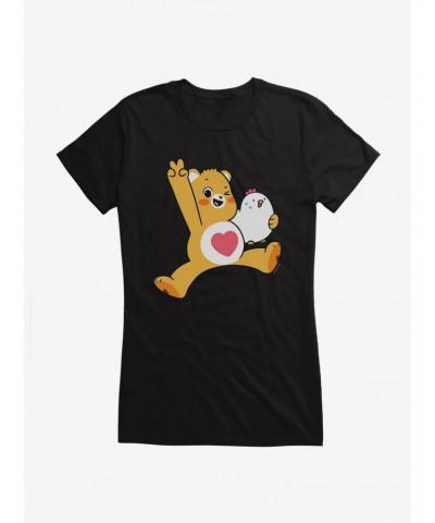 Care Bears Tenderheart Bear Chicken Hug Girls T-Shirt $15.94 T-Shirts