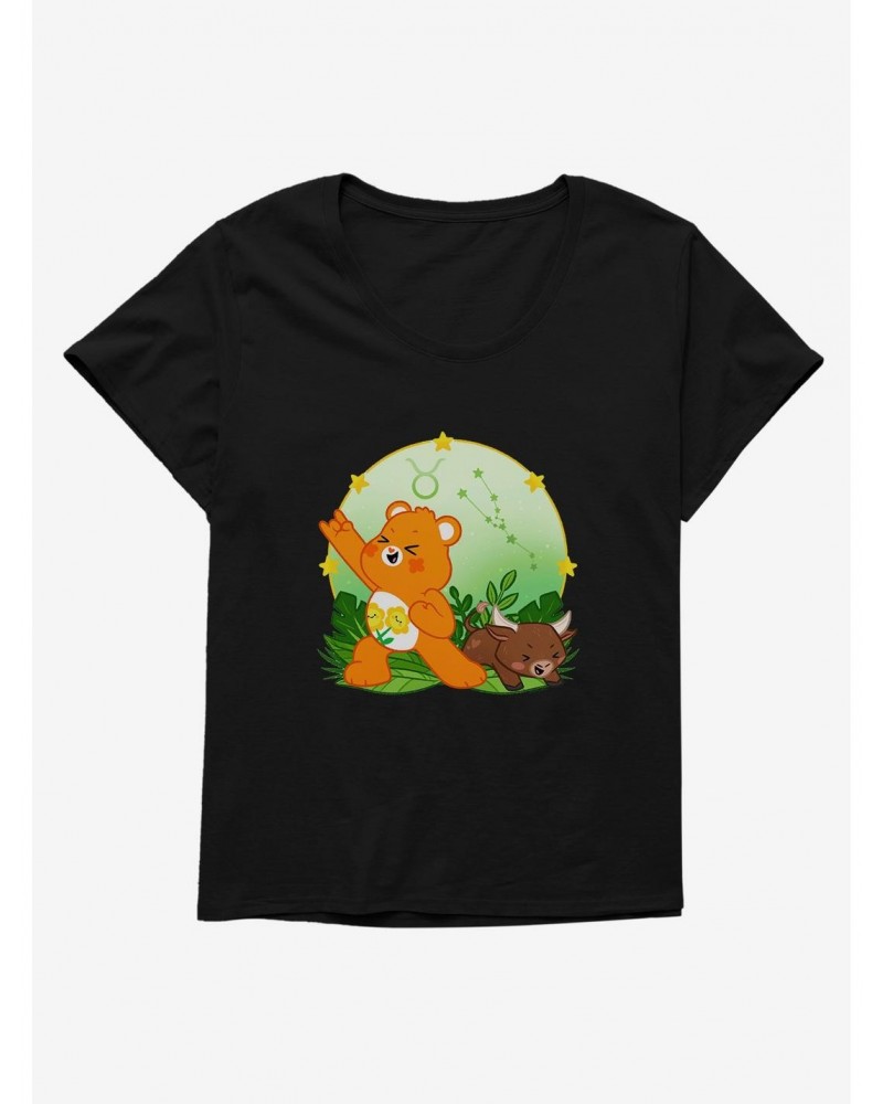 Care Bears Taurus Bear Girls T-Shirt Plus Size $17.92 T-Shirts