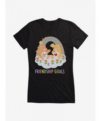 Care Bears Friend Bear & Secret Bear Friendship Goals Girls T-Shirt $16.19 T-Shirts