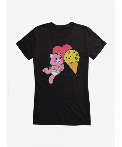 Care Bears Cheer Bear Ice Cream Love Girls T-Shirt $15.19 T-Shirts