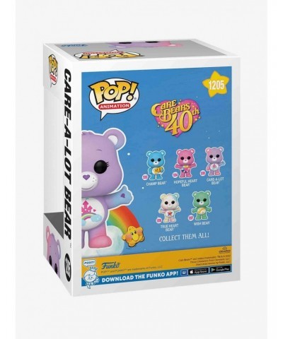 Funko Care Bears 40th Pop! Animation Care-A-Lot Bear Vinyl Figure $8.00 Figures