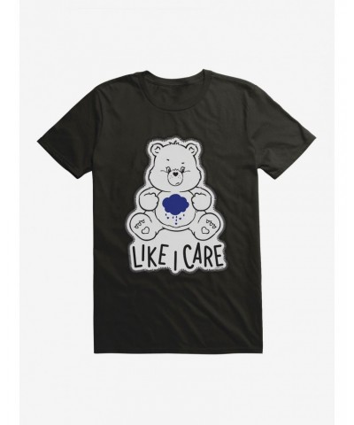 Care Bears Grumpy Bear Grayscale Like I Care T-Shirt $14.82 T-Shirts