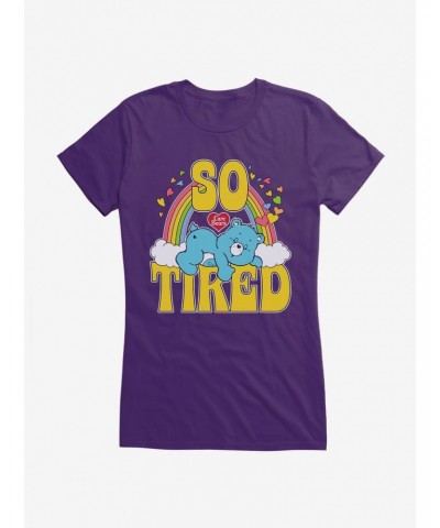 Care Bears Bedtime Bear So Tired Girls T-Shirt $15.94 T-Shirts