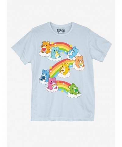 Care Bears X Bright Bat Design Rainbow Boyfriend Fit Girls T-Shirt $14.39 T-Shirts